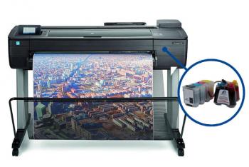 Плоттер HP Designjet T730 36" с СНПЧ и чернилами Плоттер HP Designjet T730 36" с СНПЧ и чернилами
