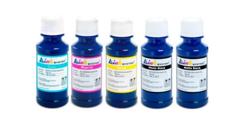 изображение Комплект ультрахромных чернил INKSYSTEM для Epson 7700, 7710, 9700, 9710, 7908, 9908, 7910, 9910 100 мл. (5 цветов)