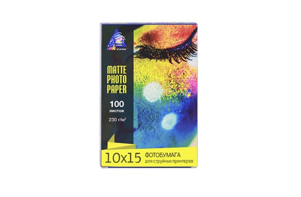 изображение Матовая фотобумага INKSYSTEM Matte Photo Paper 180g, 10x15, 100 листов - изображение 2