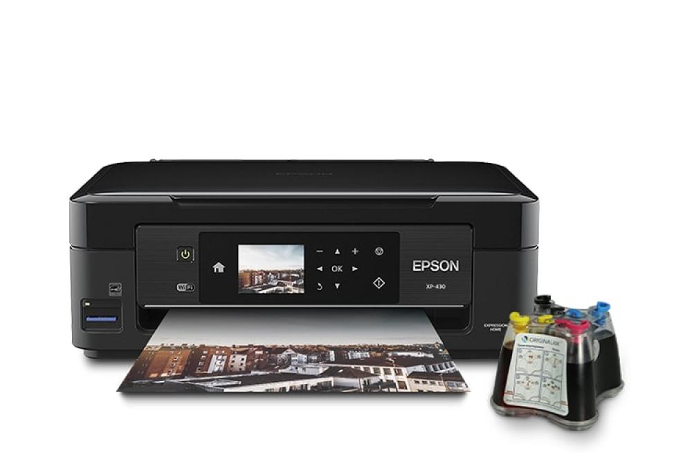 изображение МФУ Epson Expression Home XP-430 с СНПЧ и чернилами - изображение 1