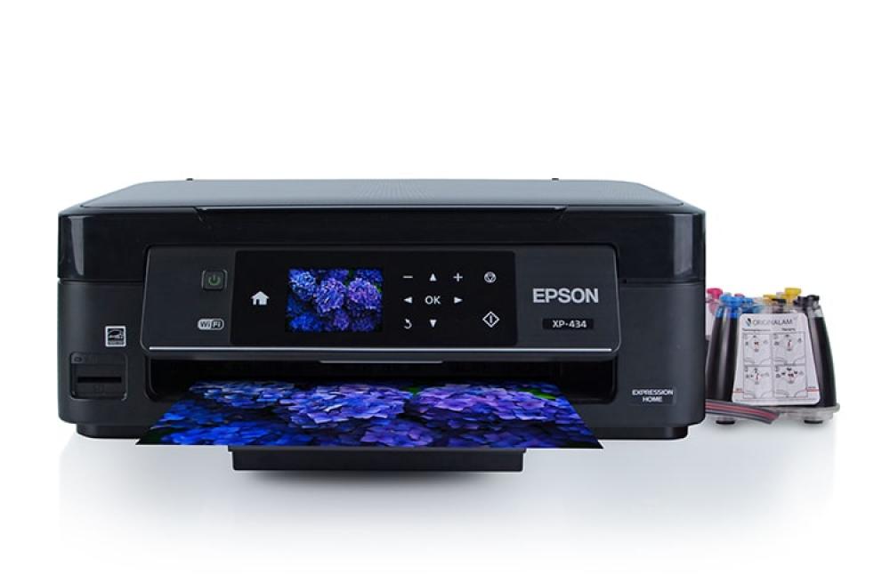 изображение МФУ Epson Expression Home XP-434 с СНПЧ и чернилами - изображение 1