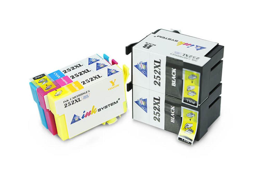 изображение Комплект совместимых картриджей T252XL (C/M/YBk/Bk) для Epson Workforce WF-3640 - изображение 2