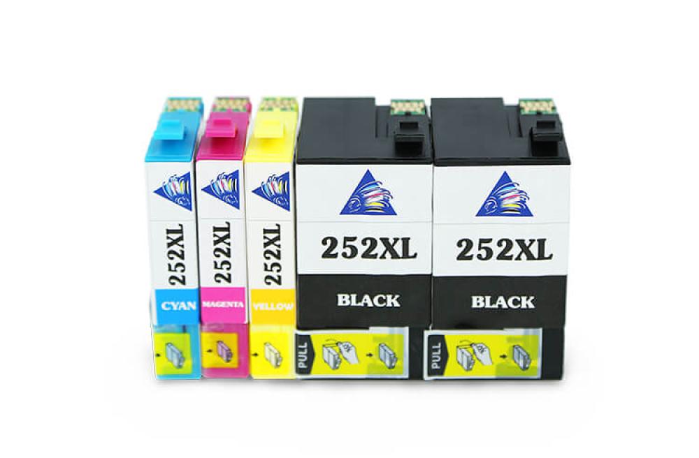 изображение Комплект совместимых картриджей T252XL (C/M/YBk/Bk) для Epson Workforce WF-7620 - изображение 1