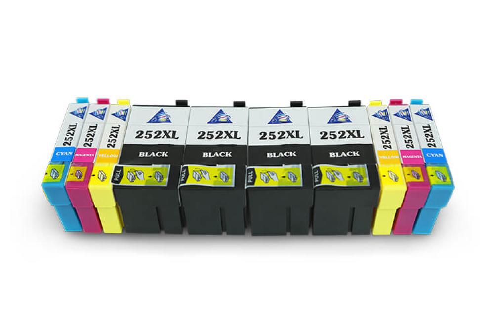 изображение Комплект совместимых картриджей T252XL (2xC/M/Y+4xBk) для Epson Workforce WF-3640 - изображение 2