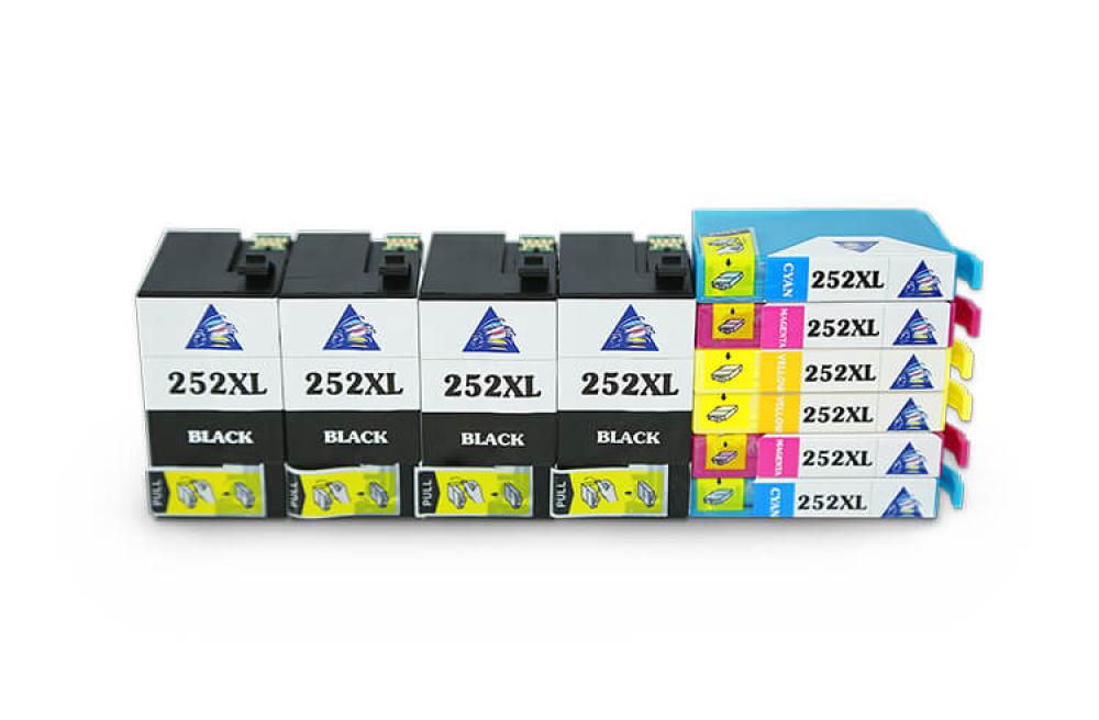 изображение Комплект совместимых картриджей T252XL (2xC/M/Y+4xBk) для Epson Workforce WF-7610 - изображение 2