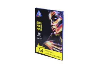 Матовая фотобумага INKSYSTEM 180g, A4, 50 л. для печати на Epson L1800