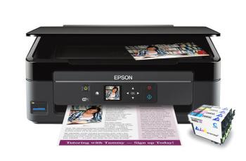 МФУ Epson Expression Home XP-340 с картриджами INKSYSTEM