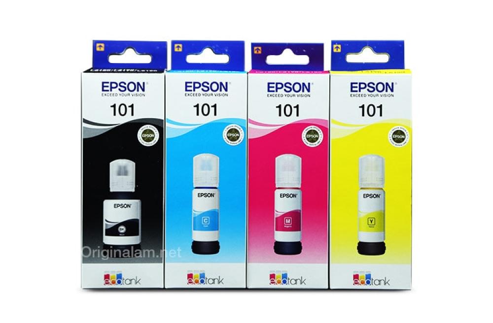 изображение Оригинальные чернила для Epson L4150 (3 цветных по 70мл + 1 черный пигмент 127 мл) - изображение 6