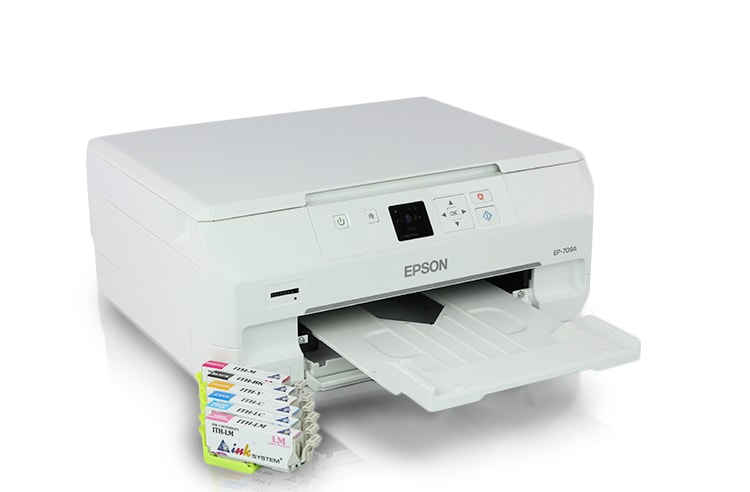 Купить МФУ Epson Colorio EP-709A с картриджами INKSYSTEM: цены