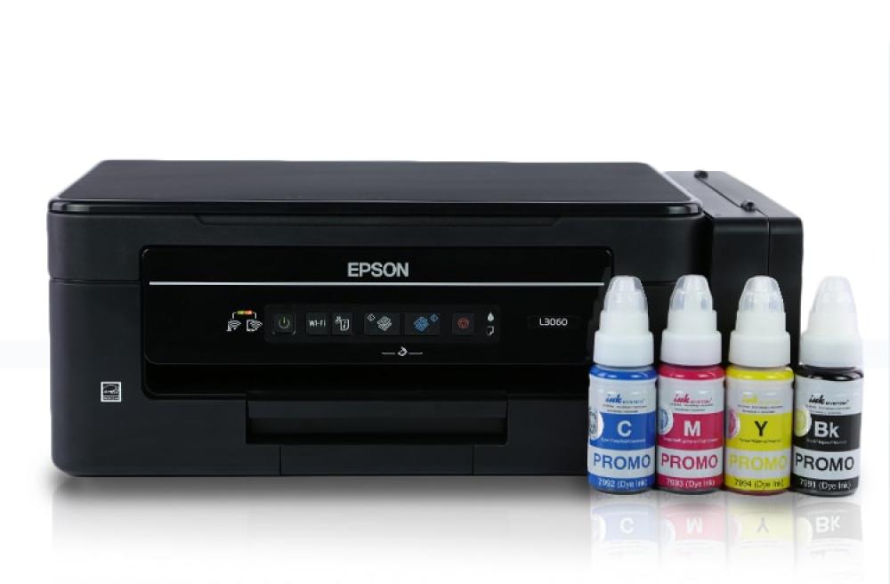 изображение МФУ Epson L3060 с оригинальной СНПЧ и чернилами INKSYSTEM 70 мл - изображение 3