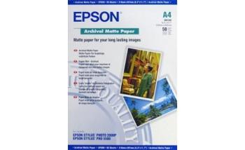 Матовая фотобумага Epson Archival Matte A4, 189g, 50 листов
