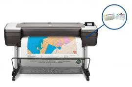 Плоттер HP DesignJet T1700 44" с СНПЧ и чернилами