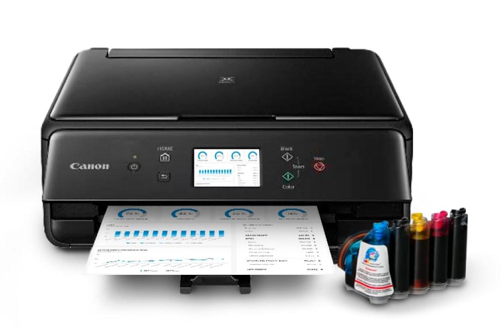 изображение МФУ Canon PIXMA TS6050 с СНПЧ и чернилами - изображение 1
