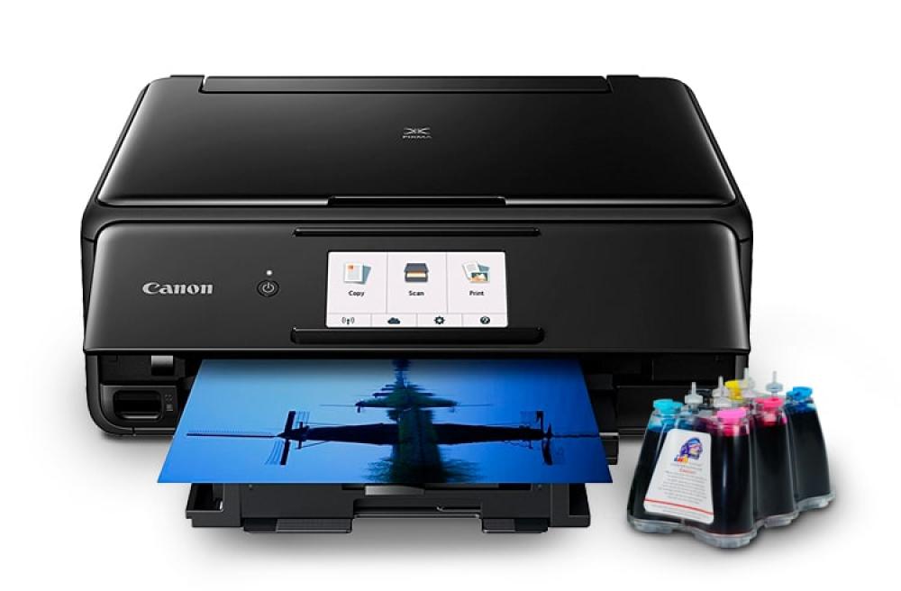 изображение МФУ Canon PIXMA TS8150 с СНПЧ и чернилами - изображение 1