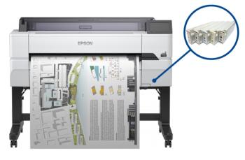 Плоттер Epson SureColor SC-T5400 с ПЗК и чернилами