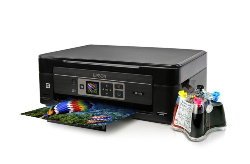изображение МФУ Epson Expression Home XP-352 с СНПЧ и сублимационными чернилами - изображение 2