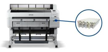 Плоттер Epson SureColor SC-T5200D PS с ПЗК и чернилами