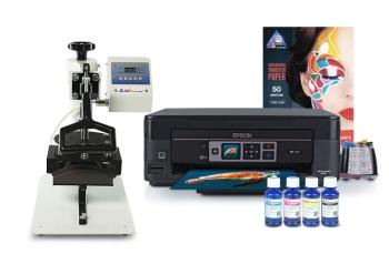Кепочный термопресс INKSYSTEM B-01 и МФУ Epson XP-352 с набором для сублимационной печати