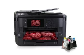 МФУ Epson WorkForce WF-7720DTWF с СНПЧ и чернилами (Уценка)