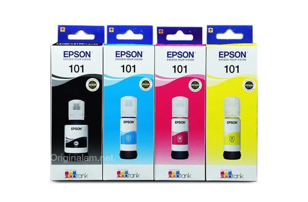 изображение Оригинальные чернила для Epson L4167 (3 цветных по 70мл + 1 черный пигмент 127 мл) - изображение 6
