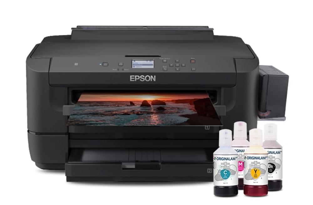 изображение Принтер Epson WorkForce WF-7210DTW с БСНПЧ и чернилами ORIGINALAM.NET 350мл - изображение 1