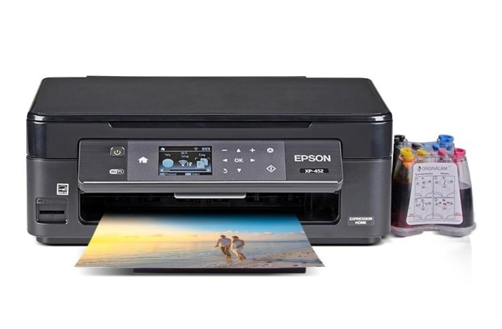 изображение МФУ Epson Expression Home XP-452 с СНПЧ и сублимационными чернилами - изображение 1