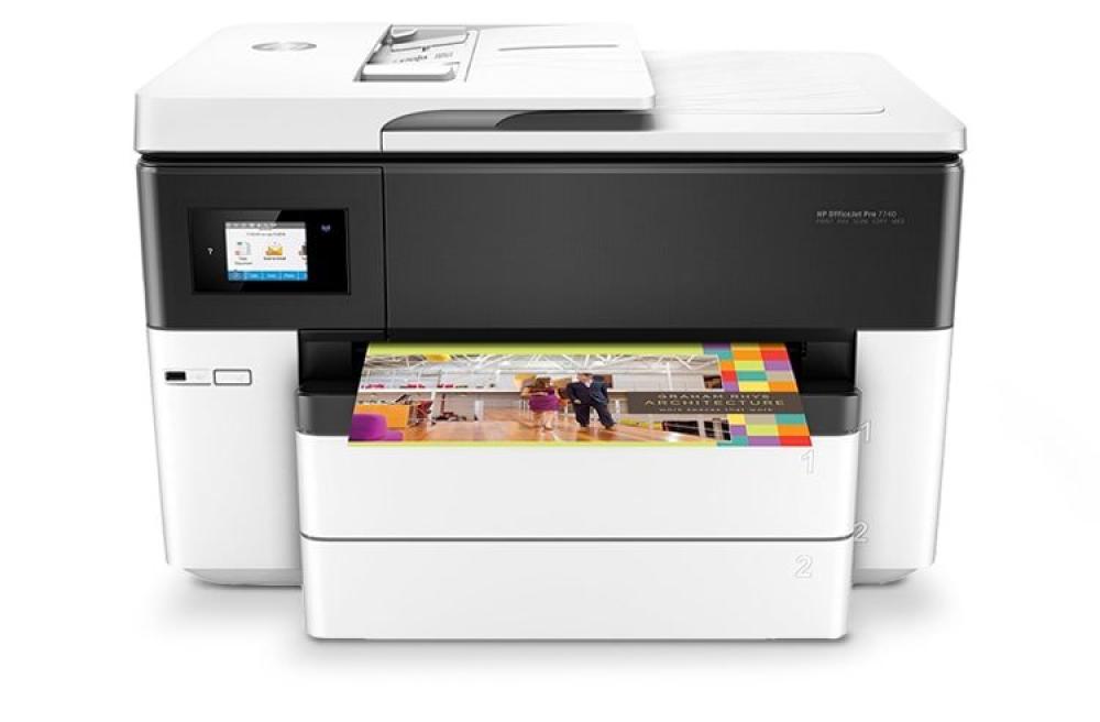 изображение МФУ HP OfficeJet Pro 7740 с СНПЧ и чернилами - изображение 2
