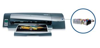 Плоттер HP DesignJet 130 с СНПЧ и чернилами