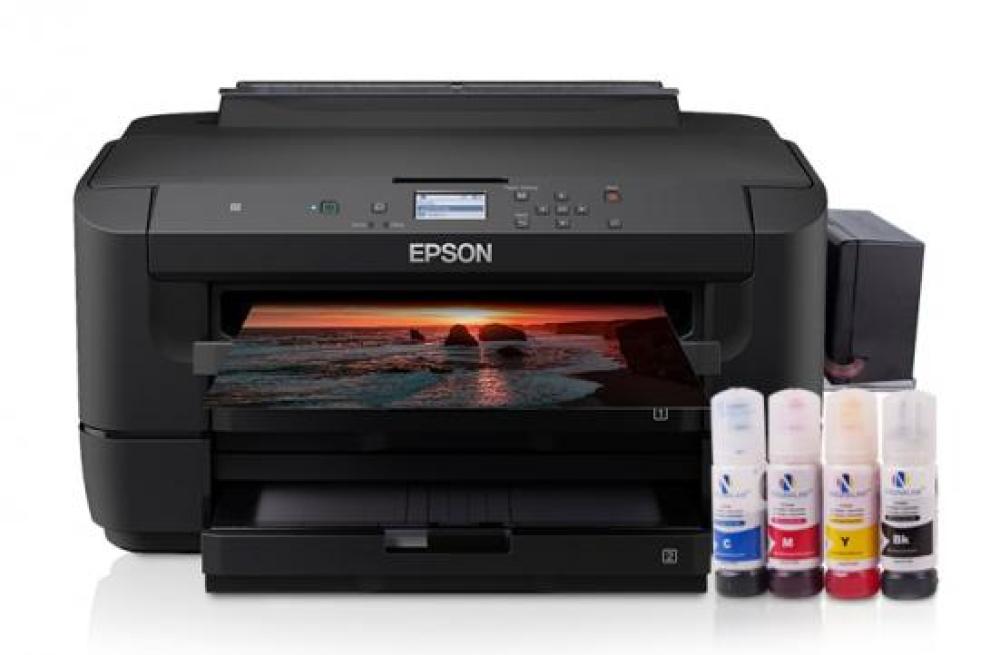 изображение Принтер Epson WorkForce WF-7210DTW с БСНПЧ и чернилами ORIGINALAM.NET (Уценка) - изображение 1