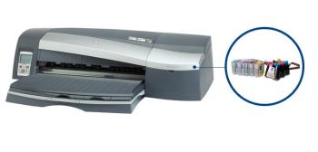 Плоттер HP DesignJet 90 с СНПЧ и чернилами