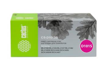 Лазерный картридж Cactus CS-D101SS (MLT-D101S) черный для Samsung ML2160, 2162, 2165, 2165w, 2167, 2168, 2168w59 SCX3400, 3400f, 3405, 3405f, 3405fw, 3405w, 340759 SF760p (1500 стр.)