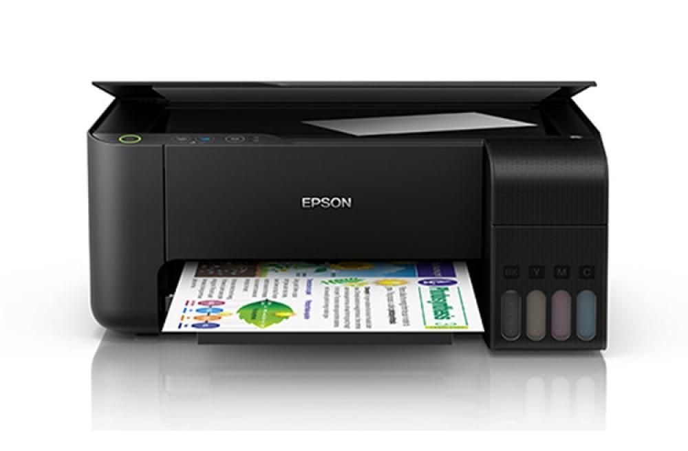 изображение МФУ Epson L3110 с оригинальной СНПЧ и пигментными чернилами 100мл - изображение 1
