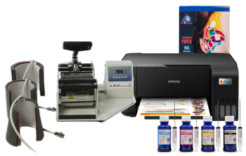 Термопресс INKSYSTEM M-04 для кружек 4 в 1 и МФУ Epson L3210 с набором для сублимационной печати