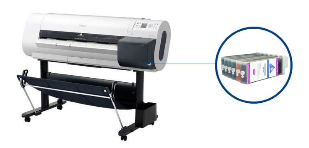 изображение Плоттер Canon imagePROGRAF IPF700 с ПЗК и чернилами - изображение 1
