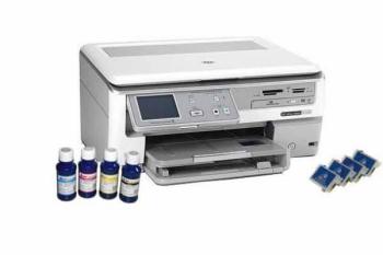МФУ HP Photosmart C8100 с ПЗК и чернилами