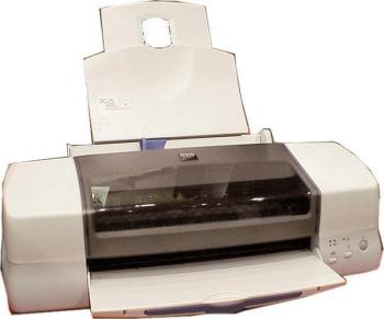 Цветной принтер Epson Stylus Photo 1270 с ПЗК и чернилами