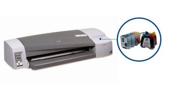 Плоттер HP DesignJet 111 с СНПЧ и чернилами