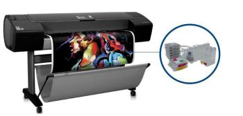 Плоттер HP DesignJet Z3200 с СНПЧ и чернилами