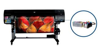 Плоттер HP DesignJet Z6100 с СНПЧ и чернилами