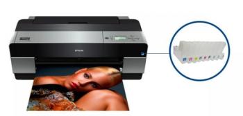 Плоттер Epson Stylus Pro 3880 с ПЗК и чернилами