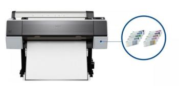 Плоттер Epson Stylus Pro 9900 с ПЗК и чернилами