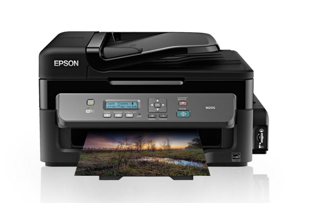 изображение МФУ Epson M205 с оригинальной СНПЧ и чернилами INKSYSTEM - изображение 1
