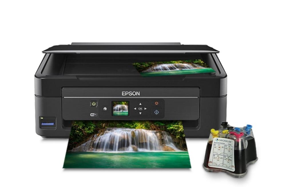 изображение МФУ Epson Expression Home XP-323 с СНПЧ и чернилами (c11cd90405) - изображение 1