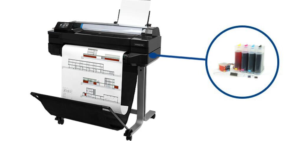 изображение Плоттер HP Designjet T520 24" с СНПЧ - изображение 1