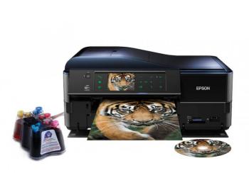 МФУ Epson Stylus Photo PX830FWD с СНПЧ и чернилами