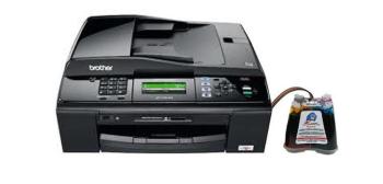 МФУ Brother MFC-J265W с СНПЧ и чернилами